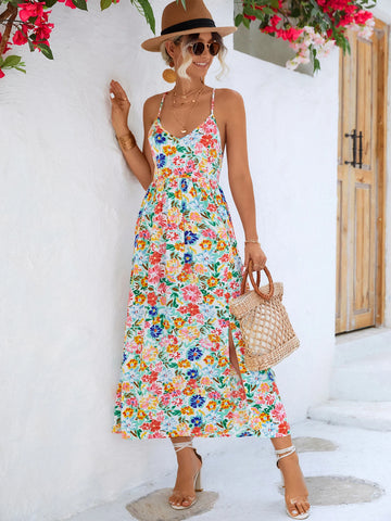 Ellie Floral Backless Dress